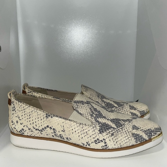 Cole Haan Shoes - Cole Hann Grand Ambition Slip-On Snakeskin-Embossed Leather Loafers Women’s 7.5